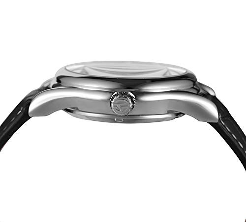 MASTOP Watches Mens Luxury Leather Men Automatic Mechanical Watch Dragon Collection Gold Skeleton Wrist Watch (Black Silver) - Image 4