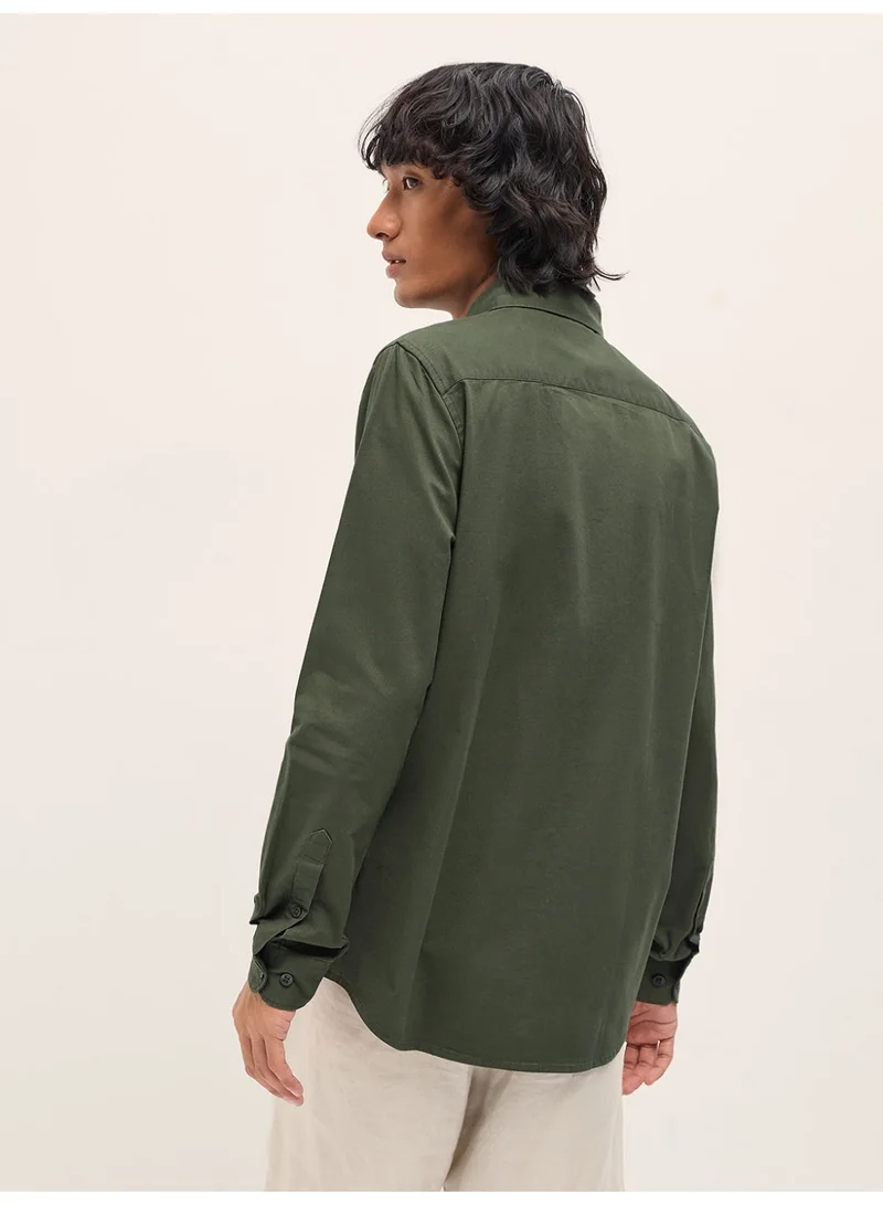 THE BEAR HOUSE  Men’s Long Sleeve Shirt – Classic, Comfortable and Stylish Essential for Work, Travel or Casual Outings for Men | Best Price UAE