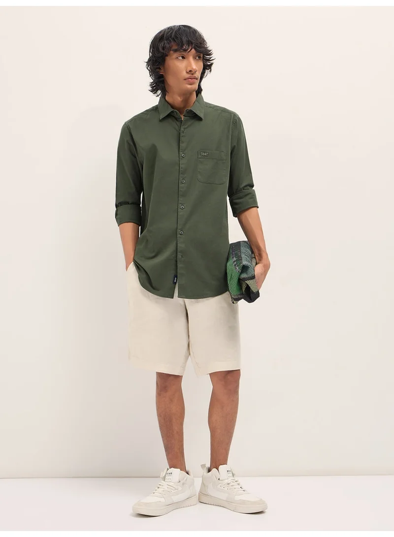 THE BEAR HOUSE  Men’s Long Sleeve Shirt – Classic, Comfortable and Stylish Essential for Work, Travel or Casual Outings for Men | Best Price UAE