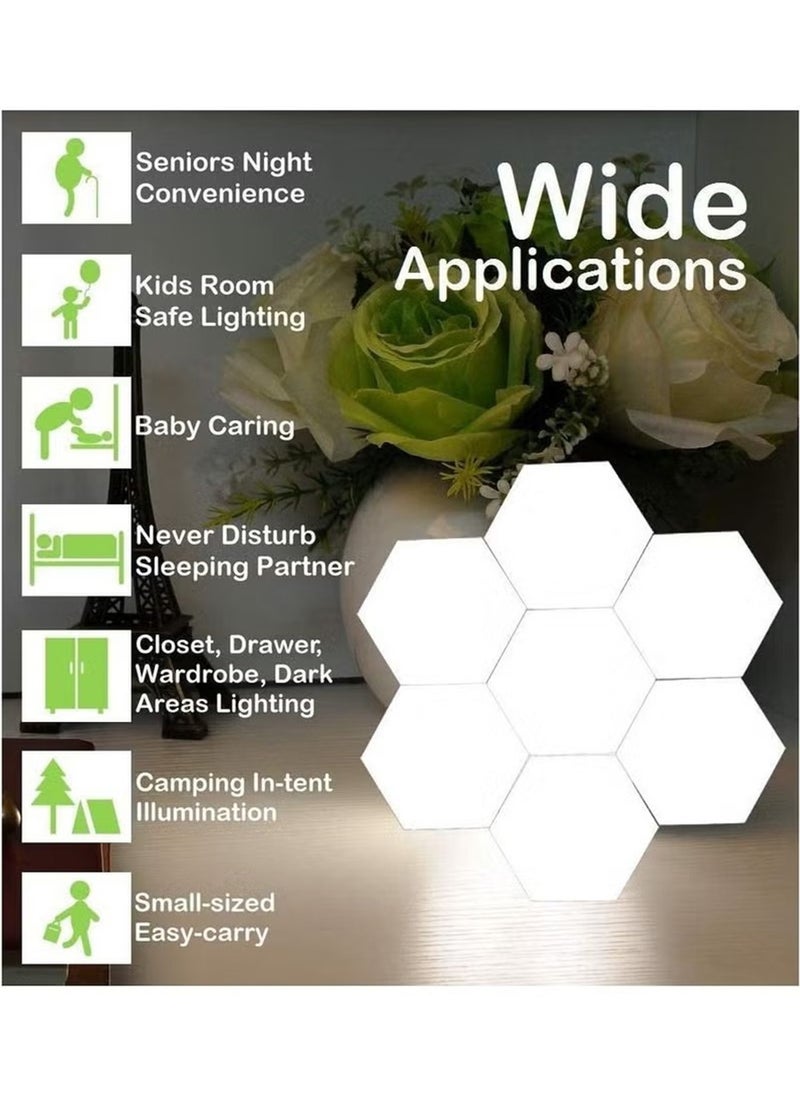 Generic - 10 Pcs LED Hexagonal Atmosphere Rhythm Light,RGB Gaming Lights with APP Smart Modular Panel Hex,DIY Splicing Lights Creative Geometry Assembly LED Night Light for Home Office Hotel Festive Gift - Image 1