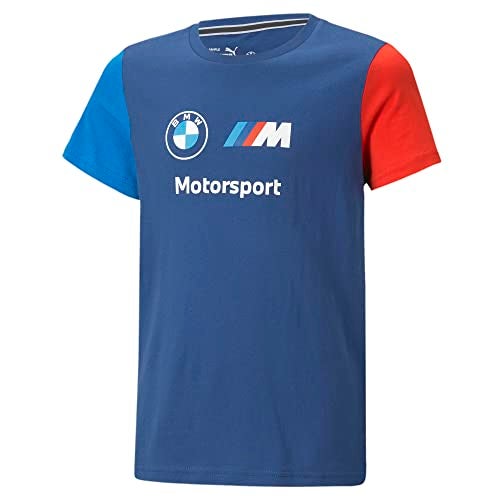 PUMA BMW M Motorsports Kids Essentials Logo Tee, PRO Blue-M Color, 5 - Image 1