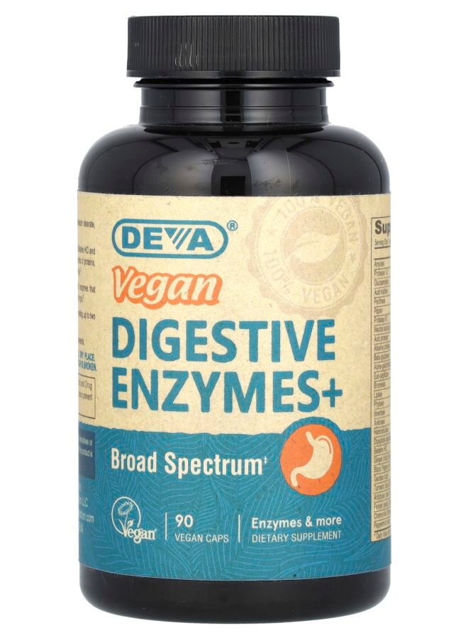 Deva Vegan Digestive Enzymes+ 90 Vegan Caps