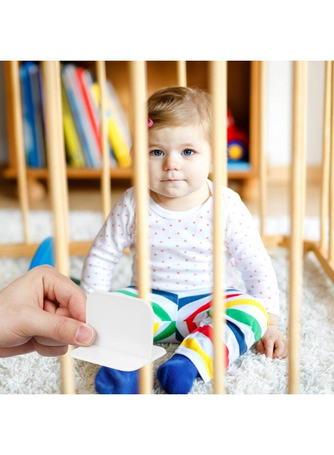 Vaguelly 4PCS Adhesive Furniture Anchors,Anti Tip Furniture Wall Anchors for Baby Proofing, Plastic Playpen Stabilizer Home Supplies for Child Safety - Image 3