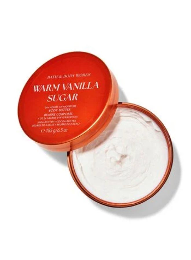 باث آند بودي وركس Warm Vanilla Sugar Body Butter 185g - Image 2