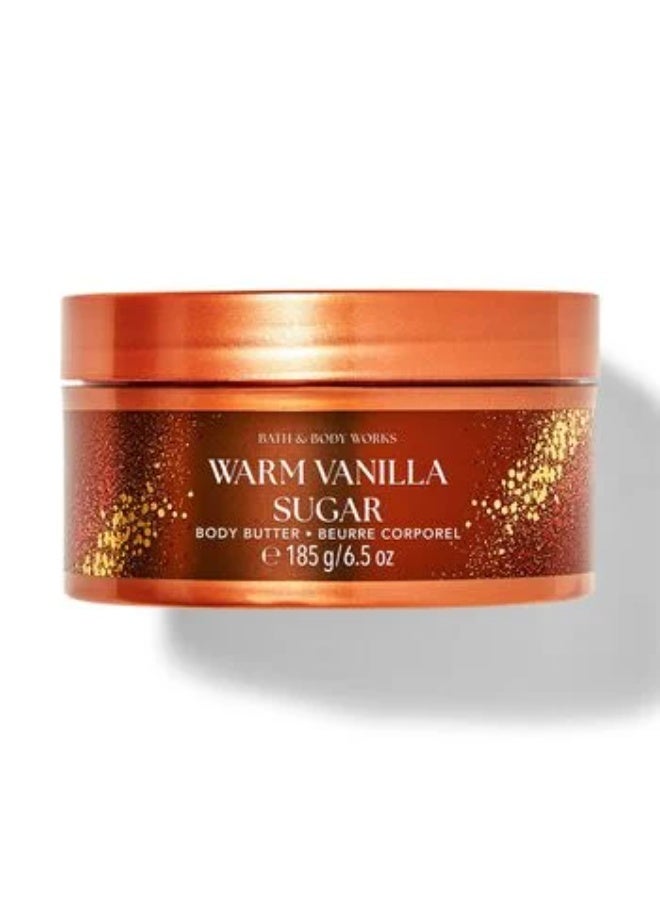 باث آند بودي وركس Warm Vanilla Sugar Body Butter 185g - Image 1