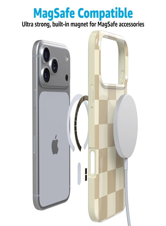 Casely Jack Case | Fit Check | Neutral Checkerboard | Compatible with MagSafe | Classic Ultra Slim Design - Image 4