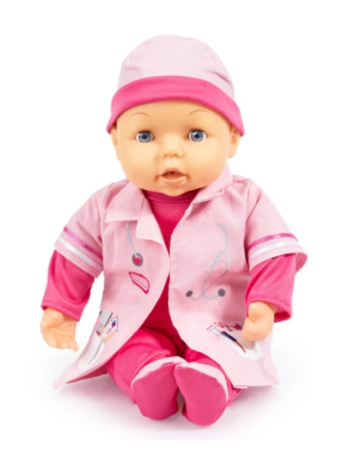 Bayer Design Doctor Set Doll with LED Accessories, 38 cm - Image 3