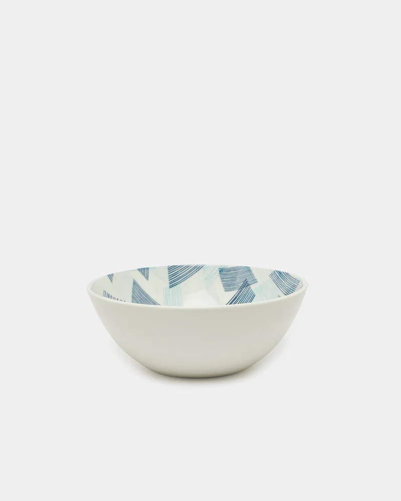 REDTAG Blue Printed Salad Bowl