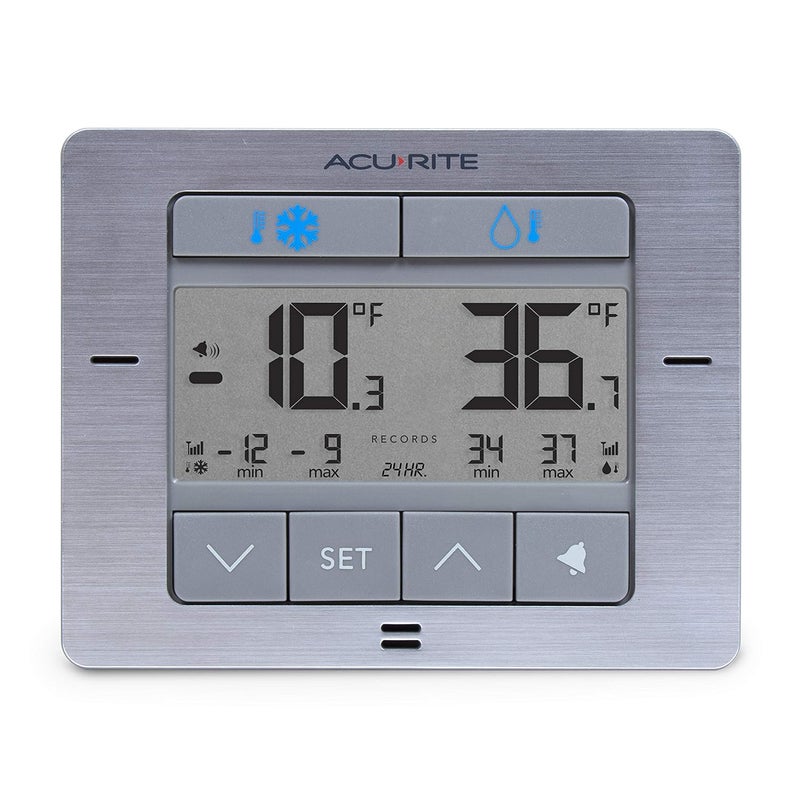 Acurite Digital Wireless Fridge and Freezer Thermometer with Alarm, Max/Min Temperature for Home and Restaurants (00515M) 4.25" x 3.75" - Image 5