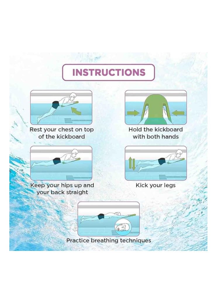 بلا نهاية لوح سباحة EL1011 بتصميم مريح | المادة: أسيتات فينيل الإيثيلين | عوامات تدريب السباحة للمبتدئين | للأطفال والكبار منصات عائمة - Image 5