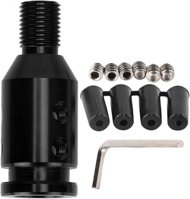 Universal Shift Knob Adapter, Car Shift Adapter for Non Threaded Shifters 12x1.25, Multi-Color Options (Black) - Image 1