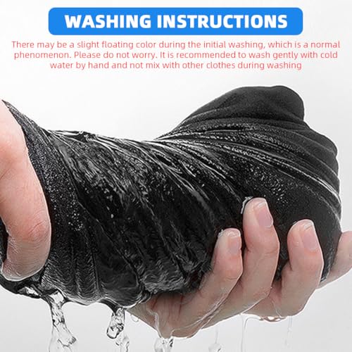 STHIRA® Winter Balaclava Hat Neck Warmer, Soft Thermal Fleece Ski Hat with Face Mask, Outdoor Sport Warm Hat Motorcycle Helmet Liner Warm Skull Cap for Men Women Black - Image 5