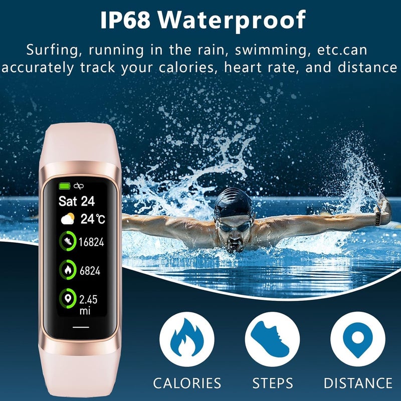 TROTY Fitness Tracker with Heart Rate/Blood Oxygen/Sleep Monitor, 20+ Sports Modes Smart Watches for Women/Men, Activity & Step Tracker Smart Watch for Android/iOS Phones (Rose Pink) - Image 4