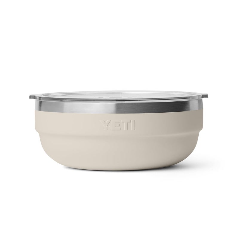 YETI Rambler Low Bowl, Vacuum Insulated, Stackable and Nestable Stainless Steel Bowl with Lid, 1.6 Quart, Cape Taupe - Image 3