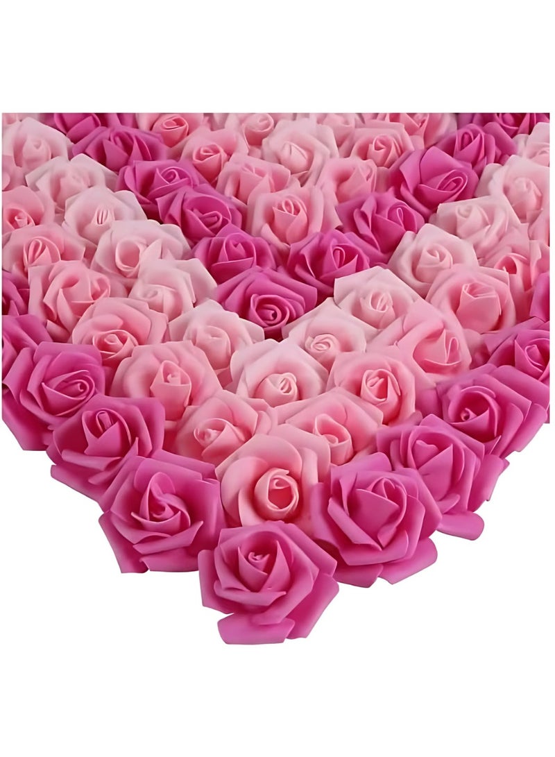 زهور صناعية فاخرة عالية الجودة للديكور، زهور حقيقية المظهر، ديكور رومانسي، مناسبات، أعياد الميلاد، حفلات الزفاف، ديكور طاولة المنزل (مزيج من 3 ألوان، 50 قطعة كبيرة) - Image 4