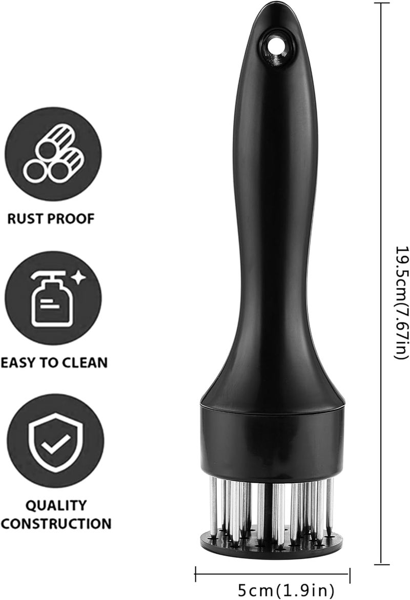 OLULU Meat Tenderizer, Stainless Steel Needle Ultra Sharp 20 Blades Meat Tenderizer Tool for tenderizing Chicken, Beef, Steak, Veal and Pork - Image 2