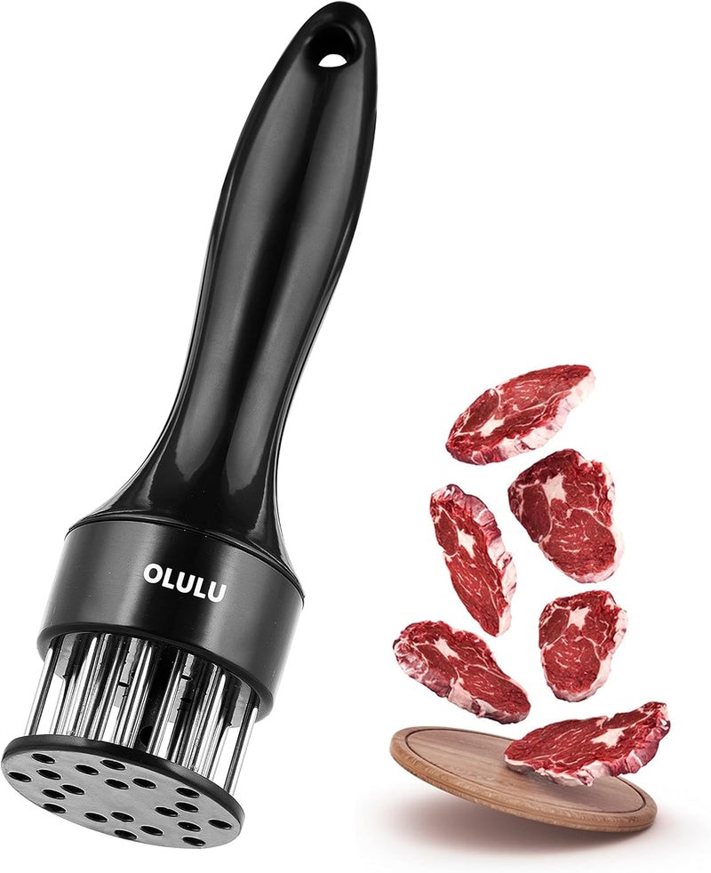 OLULU Meat Tenderizer, Stainless Steel Needle Ultra Sharp 20 Blades Meat Tenderizer Tool for tenderizing Chicken, Beef, Steak, Veal and Pork - Image 1