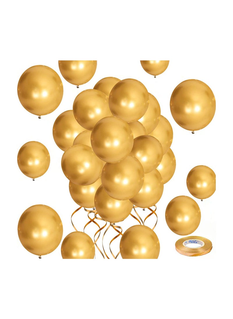 50-Piece Golden Metallic Balloons for Birthday/ Anniversary/ Baby Shower And Party Decoration - pzsku/ZD19B4B3E8AB10A34CEBAZ/45/_/1627582326/2be124e7-6674-4fcb-b44f-0e821d2769e3