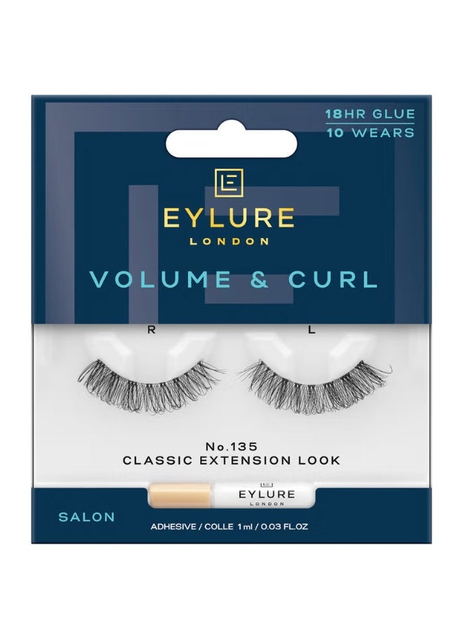 Eylure False Lashes - Volume - Extreme Curl 135 - Image 1