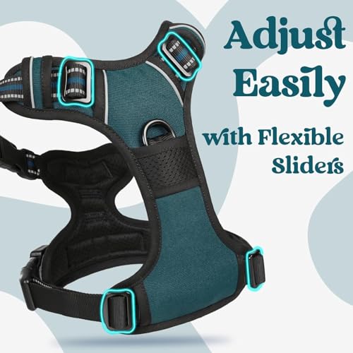 Doggo Bite Premium Reflective Dog Vest Harness| Soft Breathable| Padded Handle| Adjustable Straps & Luxury Buckle | Soft Padded Mesh | No Pull | No-Choke | Chest 27-36inch | All Large Breeds 23-35Kg - Image 4