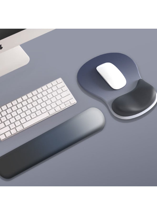 Kpte Mouse Pad Gradient Mouse Wrist Support Pad, Silicone Non-slip Keyboard Hand Rest For Women - Image 3