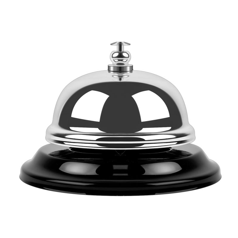 Anyongora Bell for Desk Loud Clear Call Bell Service Bell with Matte AntiRust Steel Small 335 Footprint Durable Design for RestaurantsSchools Reception and Hotel Use - Image 2