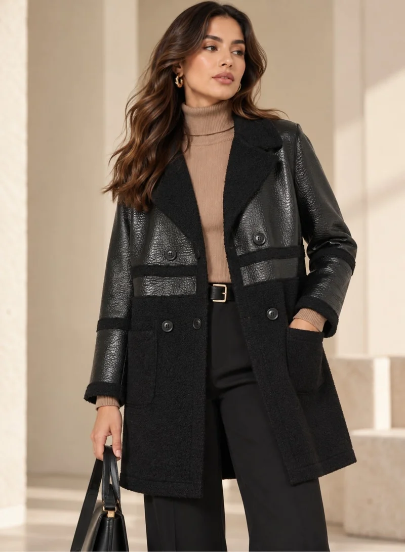 Ella Mid Lengh Contrast Toned Jacket