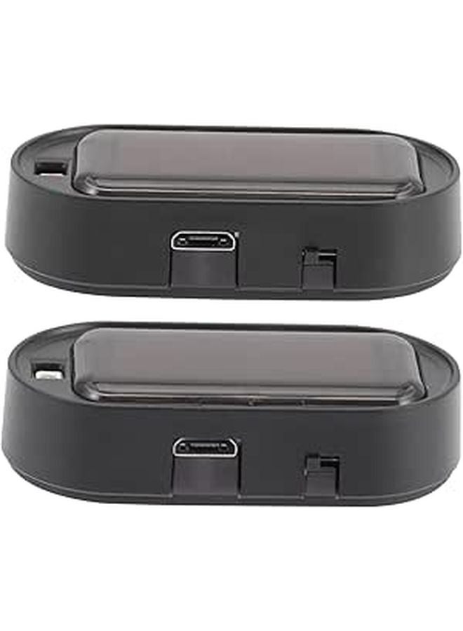 عبوتان من أضواء إنذار السيارة الشمسية مع مستشعر تلقائي مضاد للسرقة ووميض لسقف السيارة - Image 1