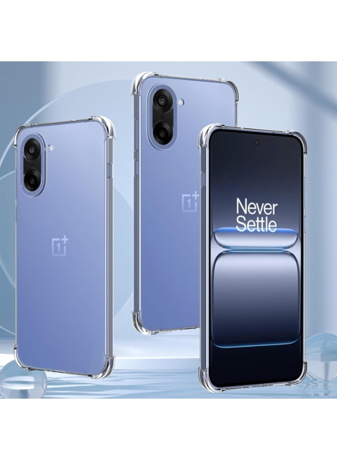 SanHu for OnePlus Nord CE5 5G 2-In-1 Thin Soft Case Cover, Anti Drop Protection, Anti Fingerprint, Durable, Easy To Clean And Install, Frosted Protective Case+Transparent Four Corner Anti Drop Protective Case - Image 3