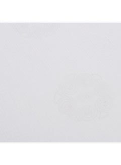 محلة طقم ملاءات سرير - مخطط ساتان ٤ مم - لون أبيض مفرد-قطن مصري 100%  - Image 4