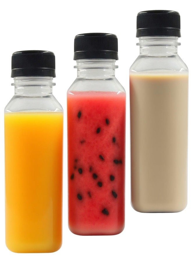BokWin 3 Pack 8 Oz Clear Plastic Juice Bottles，Ginger Shot Bottles with Lids, Leak Proof, Freezer Safe Reusable Beverage Containers for Juicing, Smoothies, Milk and Other Drinks - Image 5
