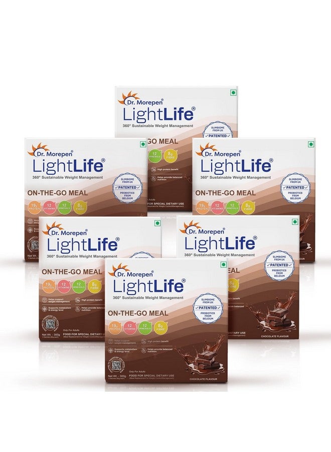 Dr. Morepen LightLife On-the-Go Meal by Dr.Morepen | Healthy Meal Replacement | Ideal for Men & Women | 19g Protein | 8g Fiber | 24 Essential Vitamins & Minerals | 30 Sachets - Image 1