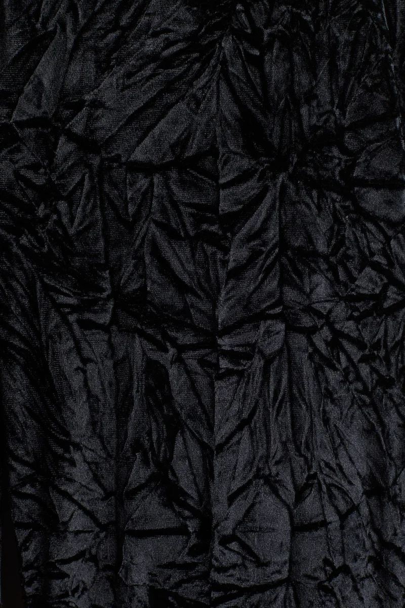 H&M Flared crushed velour trousers