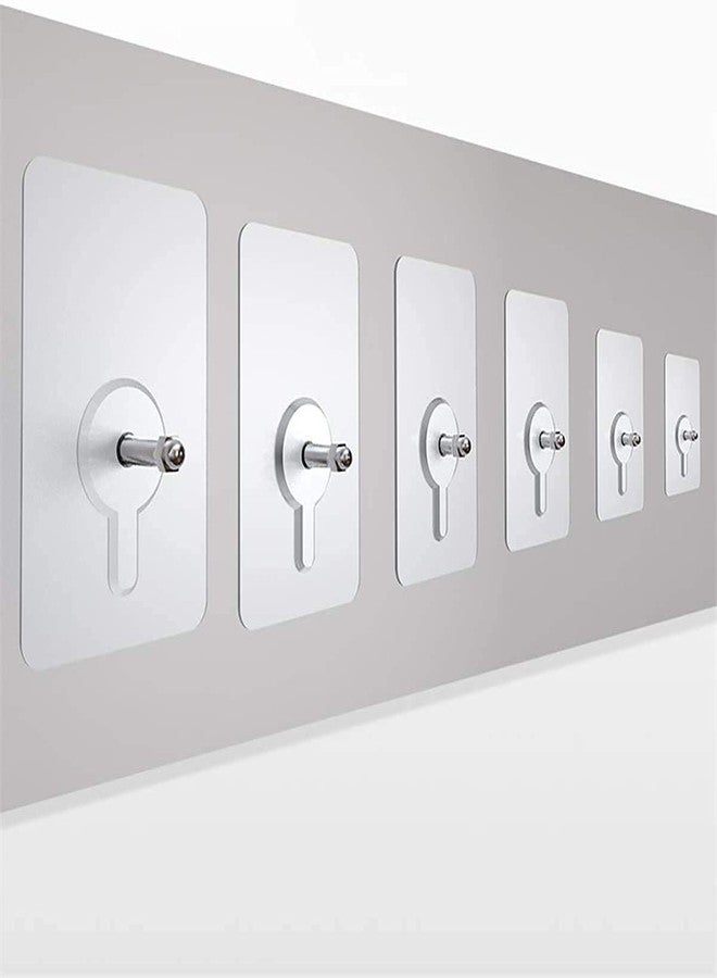 Highlark Self Adhesive Heavy Duty Magic Sticker Wall Hanging Hooks Ideal for Hanging Keyframe/Utensils and Bathroom Accessories - Transparent (Stick Wall Hook (Pack of 20)) - Image 2