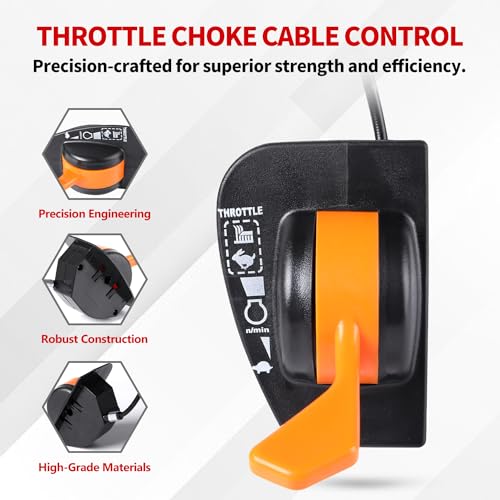 YDO Throttle Choke Cable Control for John Deere 107S D100 D105 D110 D120 X105 X115R X125 X145Push Pull Cable Replace OEM GY21983 GY21623 GY21307 - Image 3