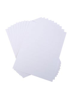 MasterVision Pack Of 10 Magnetic Data Card Replacement Paper Custom Inserts 8.5 X 1 Perforated Inserts On 8.5X11 Sheets White Great For Labeling Shelving File Cabinets & Planning Boards  - Image 1