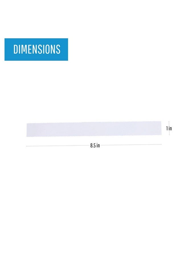 MasterVision Pack Of 10 Magnetic Data Card Replacement Paper Custom Inserts 8.5 X 1 Perforated Inserts On 8.5X11 Sheets White Great For Labeling Shelving File Cabinets & Planning Boards  - Image 2