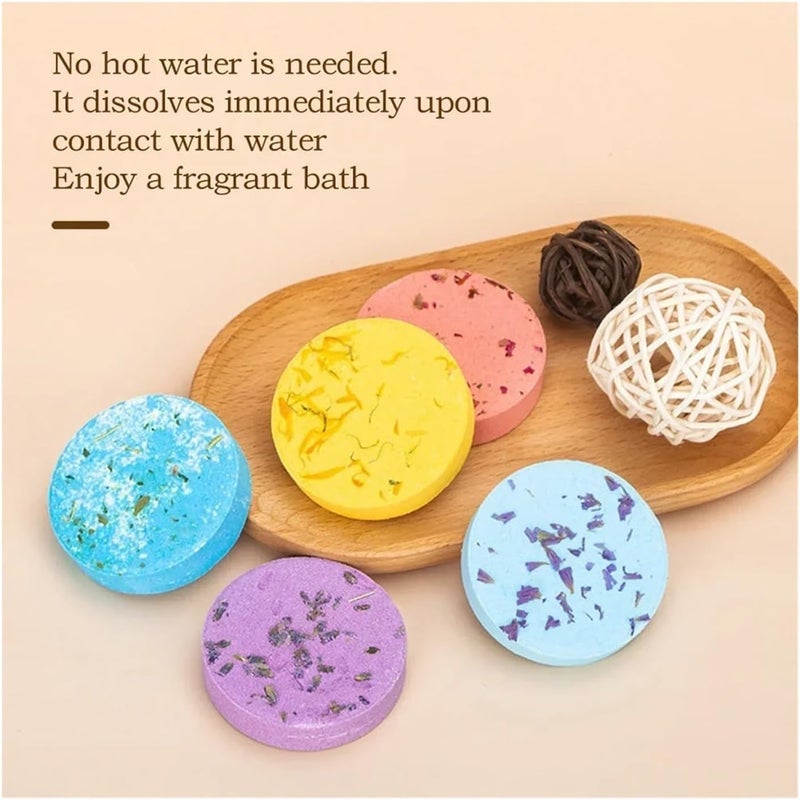 4pcs Aromatherapy Shower Steamers with Essential Oils - Mint Eucalyptus Scented Shower Bombs for Relaxation and Stress Relief - Image 5