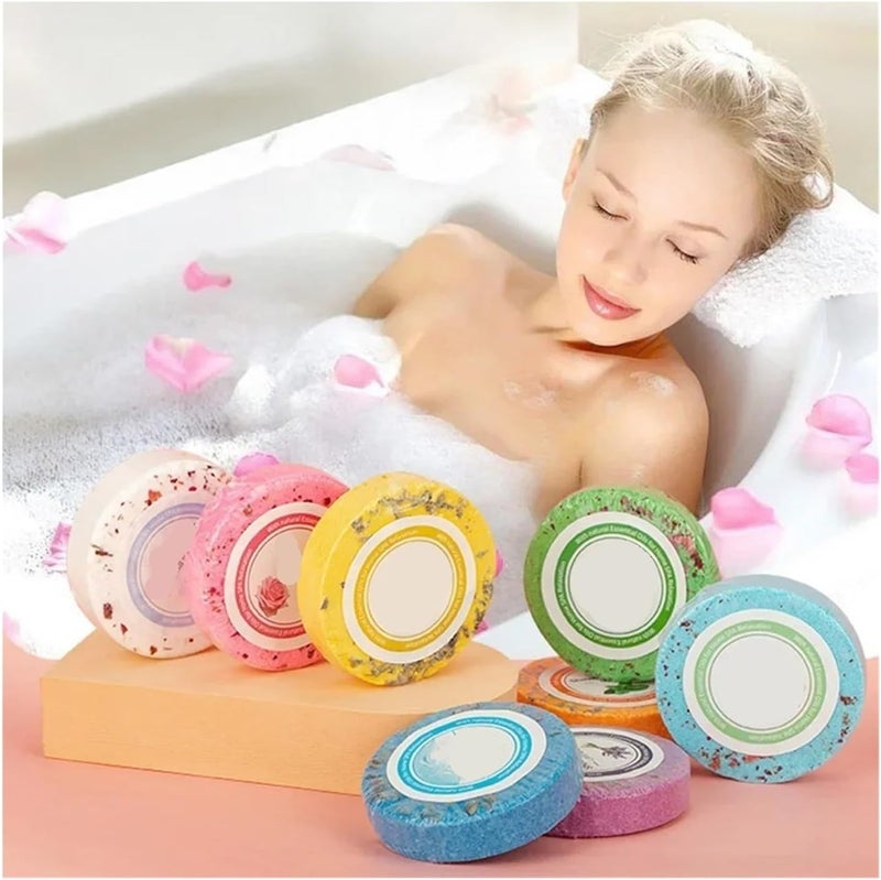 4pcs Aromatherapy Shower Steamers with Essential Oils - Mint Eucalyptus Scented Shower Bombs for Relaxation and Stress Relief - Image 2
