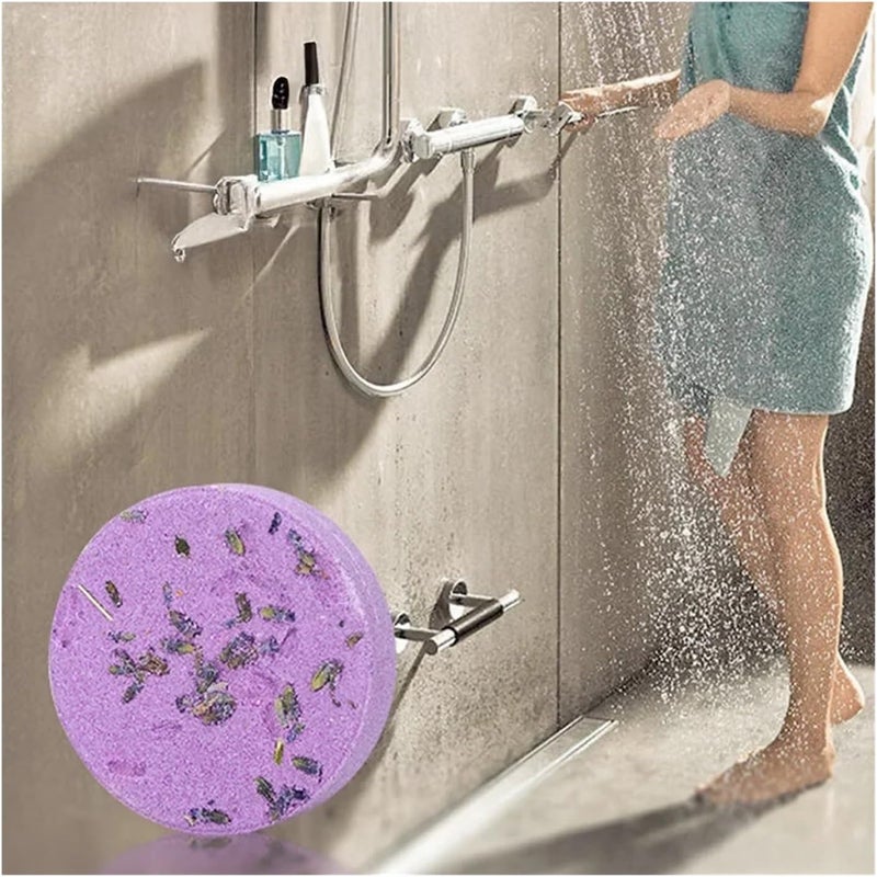 4pcs Aromatherapy Shower Steamers with Essential Oils - Mint Eucalyptus Scented Shower Bombs for Relaxation and Stress Relief - Image 4