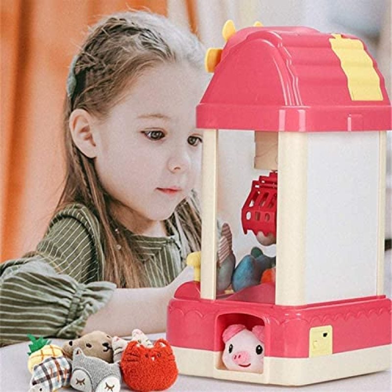 Mini Claw Machine: 8 Inches Sturdy Plastic Case With Adjustable Music, Lights - Skill-building Arcade Grabber Game For Kids 3+, Home Parties, Birthday Gifts - Image 4
