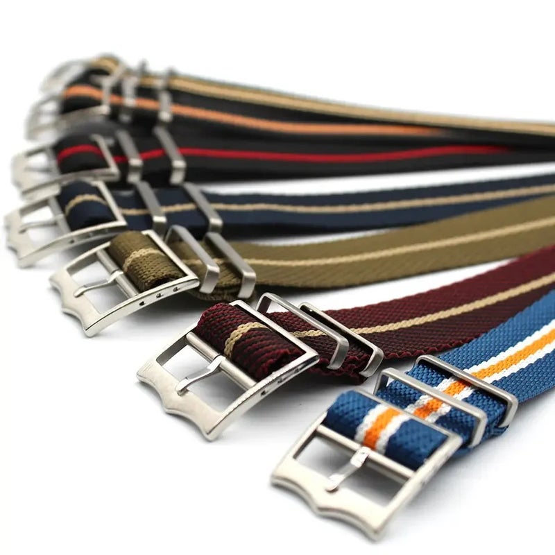Bluejw High Quality Twill Nylon Watch Strap Premium Weave Replacement Band for Smart Watch – 20mm 22mm Durable Comfortable Lightweight Nylon Strap - Image 2