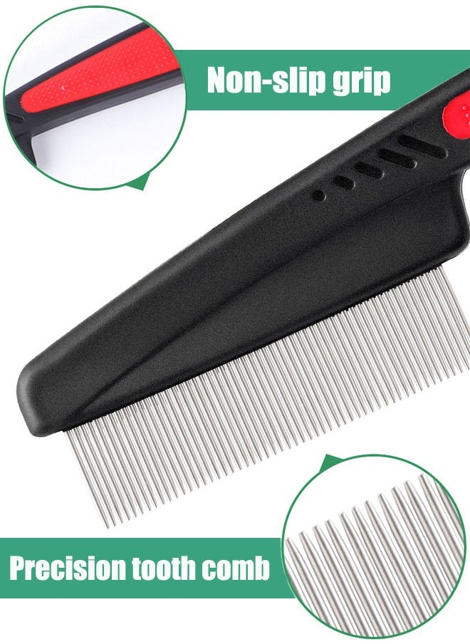 Super ZYouth Lice Combs Stainless Steel Fine & Wide Tooth Comb, Professional Dandruff Comb for Kids Adults Pets Dog/Cat  - Image 4