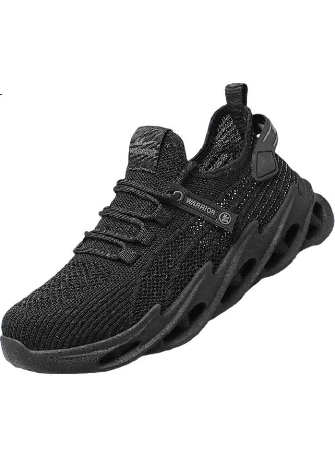 Pull Back Warrior Official Men'S Spring Breathable Flying Woven Mesh Lightweight Soft Sole Sports Men'S Casual Running Thin Mesh Shoes Trendy Shoes - Image 3