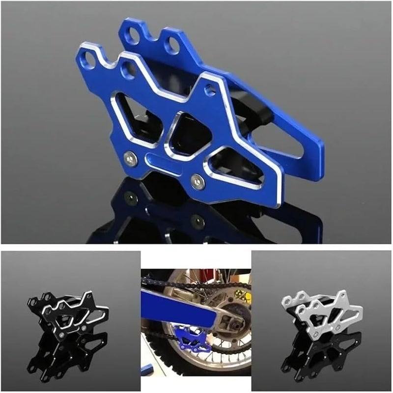 Silver Rear Brake Fluid Reservoir Chain Guide Guard Cover for YZ125 250 250F 450F - Image 3
