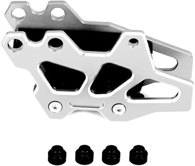 Silver Rear Brake Fluid Reservoir Chain Guide Guard Cover for YZ125 250 250F 450F - Image 4