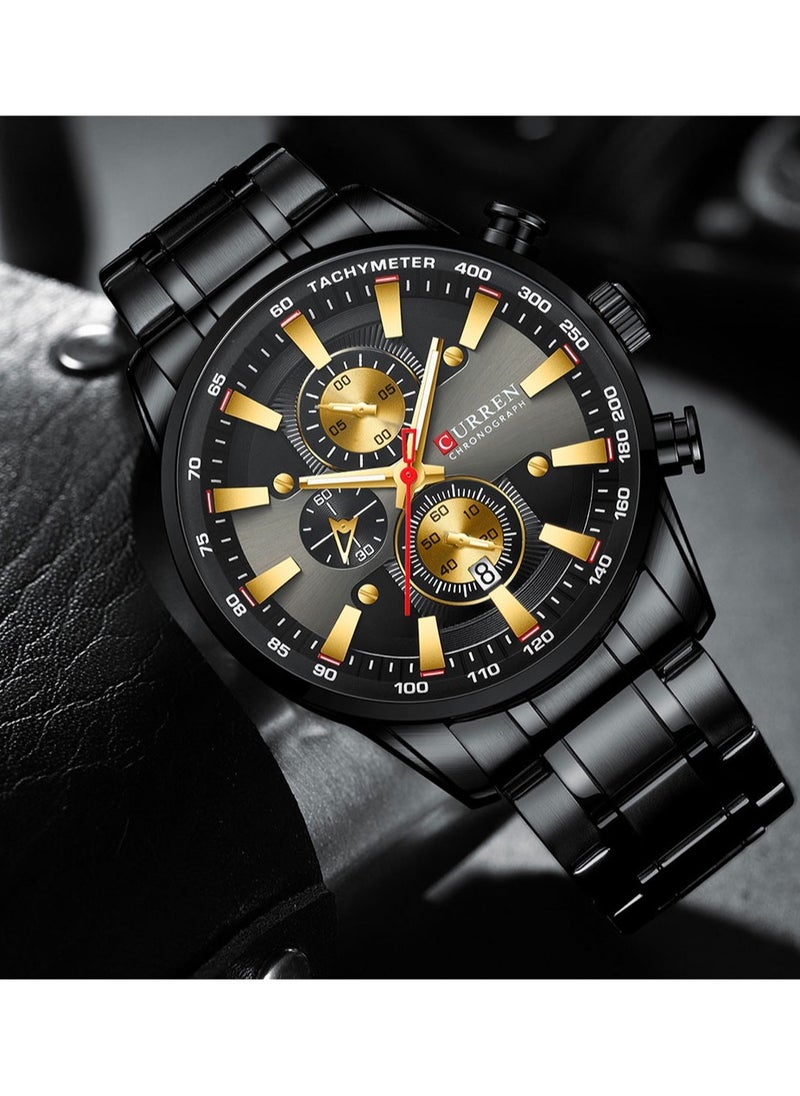 CURREN CURREN 8351 Original Stainless Steel Wrist Watch For Men  - Image 2