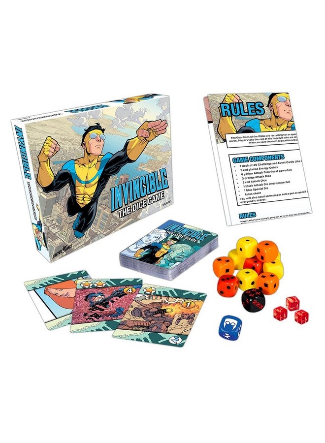 Mantic Games: Invincible: The Dice Game - Fast Paced Push Your Luck Dice Rolling Game, Comic Book Card & Dice Battle Game, Ages 10+, 2+ Players - Image 3