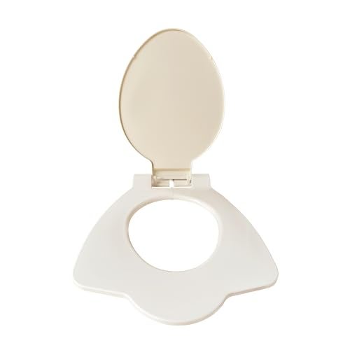LUXART Toilet Seat Cover 19.5L x 16W Inc Indian Commode Oval Seat Cover With Round Edge | Non-Soft Close Commode Cover With Installation Kit | PP Western Toilet Cover For Bathroom, Commercial Use - Image 1