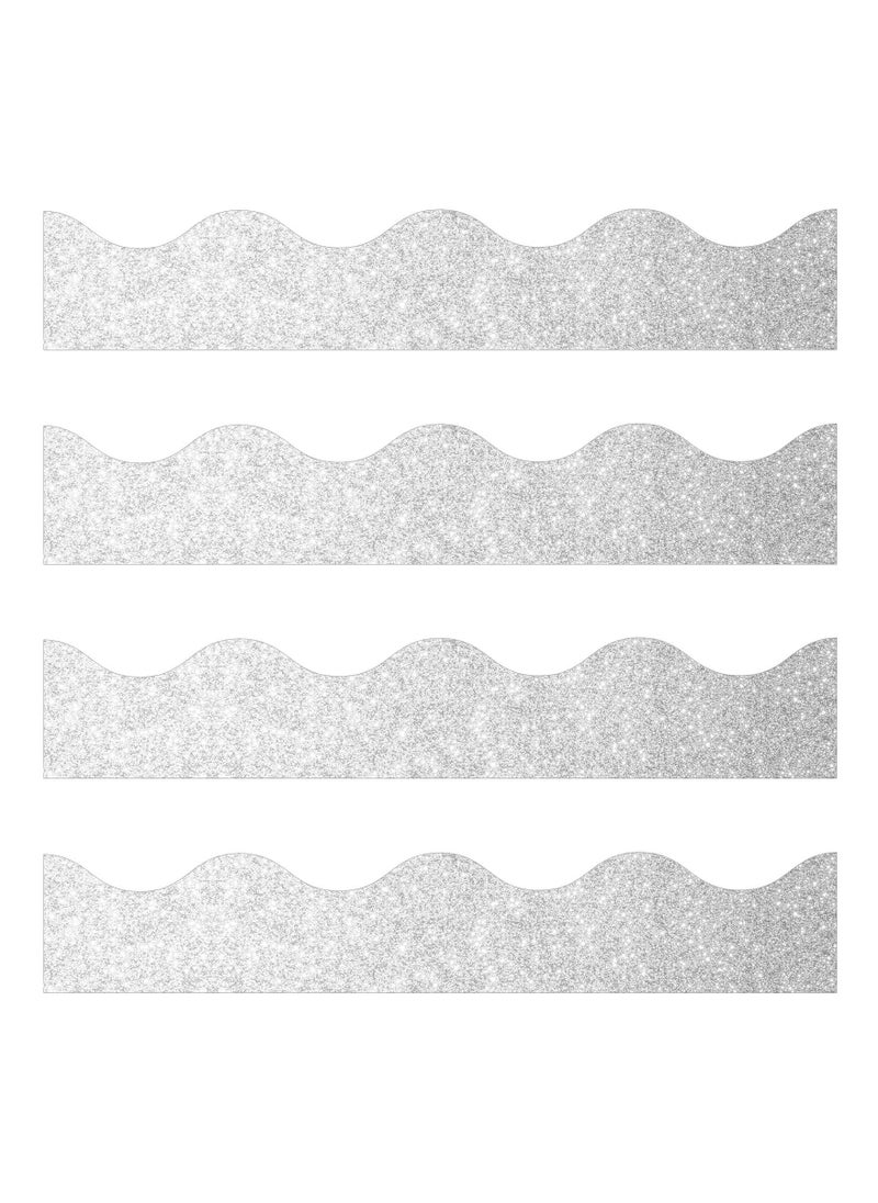 SYOSI - Bulletin Board Border Shine Scalloped Borders Bulletin Board Border Decorative Bulletin Board Trim Poster Borders Classroom Decoration Strips - Image 1